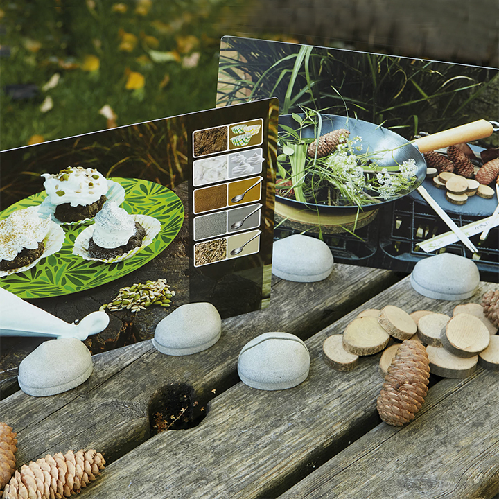 Prop up activity or story cards