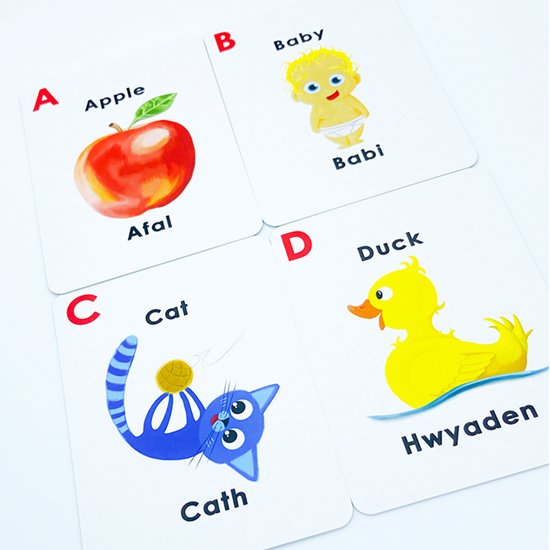 English to Welsh language cards