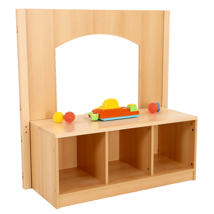 Window unit with cubbies