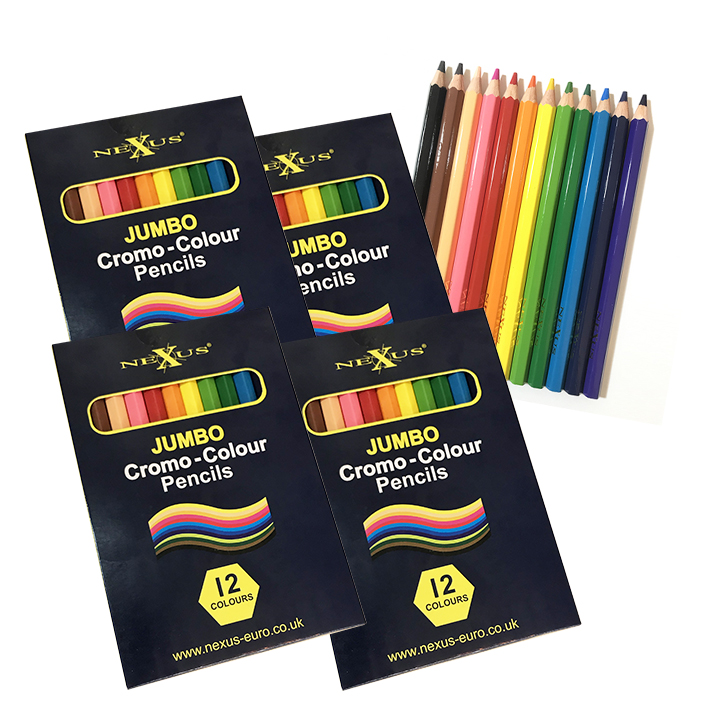 Jumbo Colouring Pencil Packs Early Years Direct