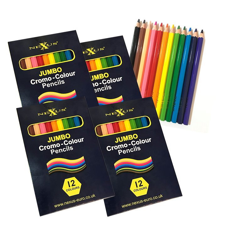 five packs of pencils