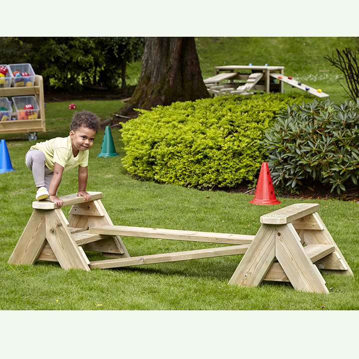 Steps and planks for climbing