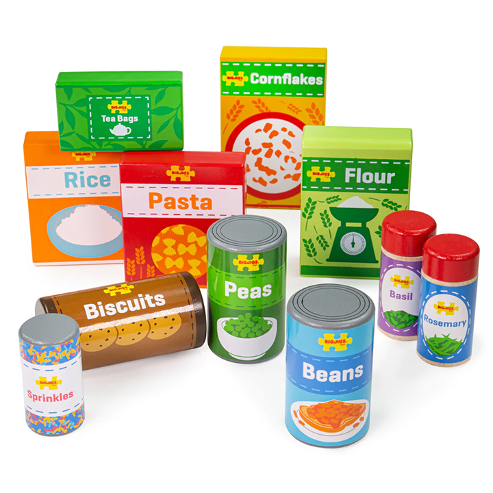 Store cupboard play foods