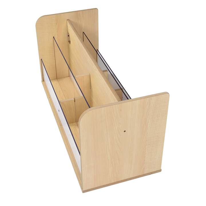 Empty double sided book unit