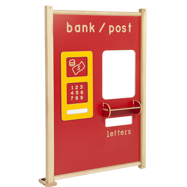 Play bank and post office set-up