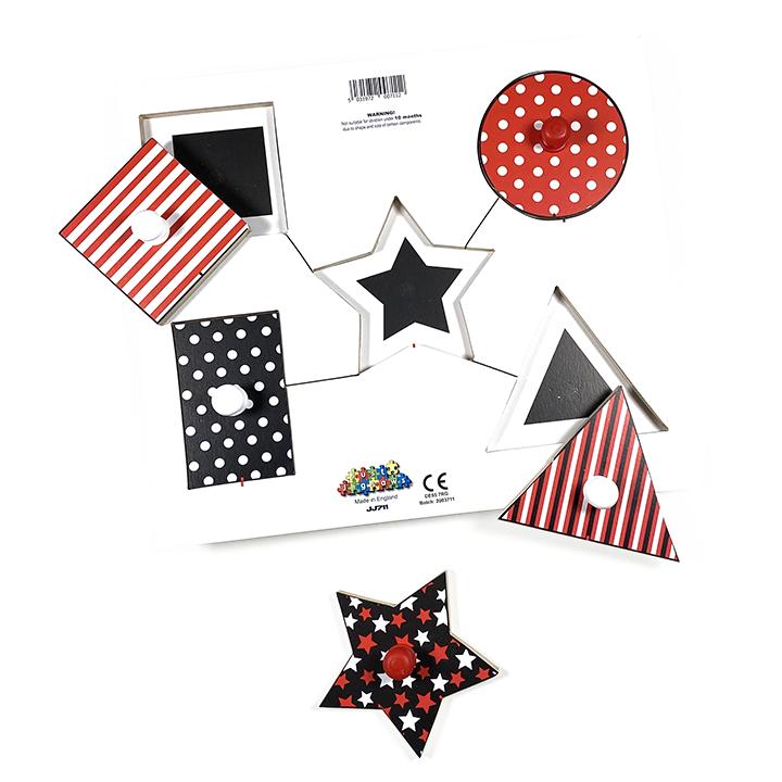 Simple shapes peg board