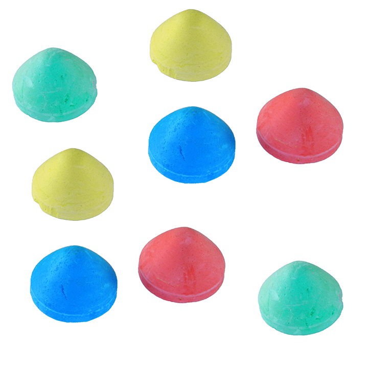 Set of coloured chalks