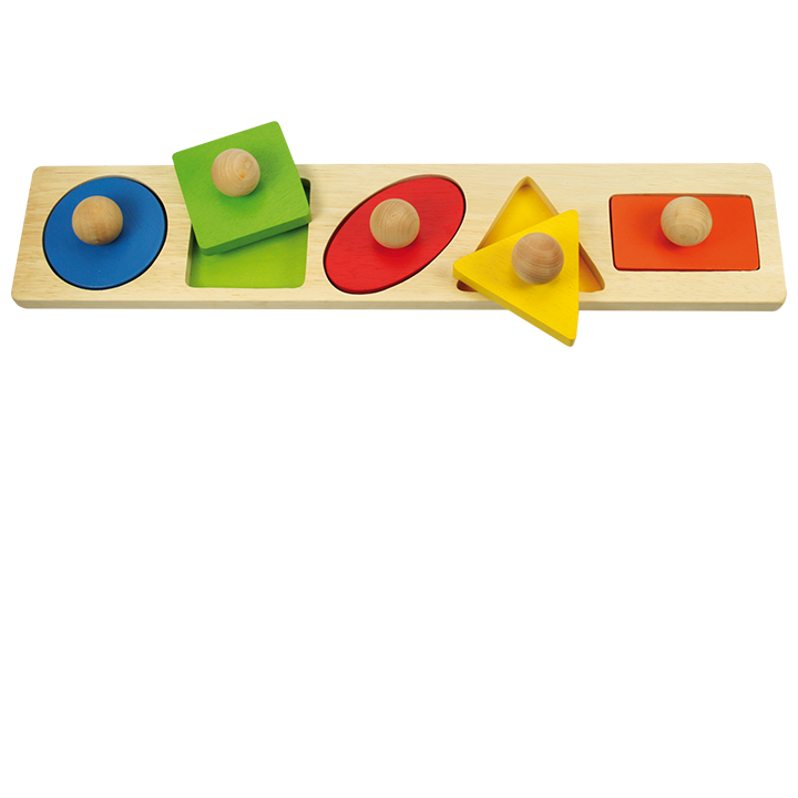 coloured pegged shapes