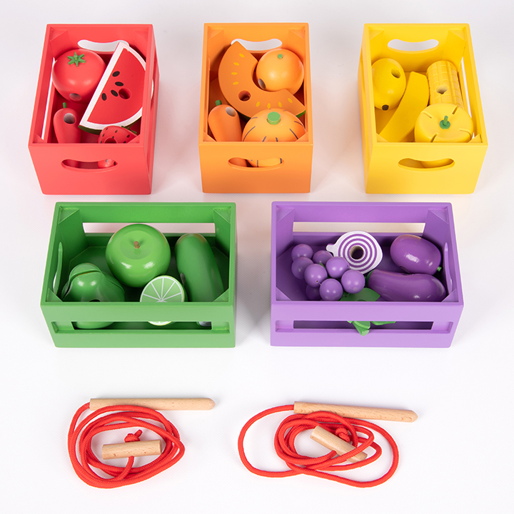 Wooden outlet vegetable crates
