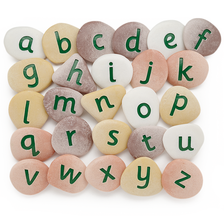 Set of alphabet pebbles