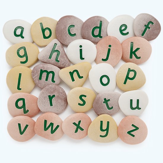 Set of alphabet pebbles