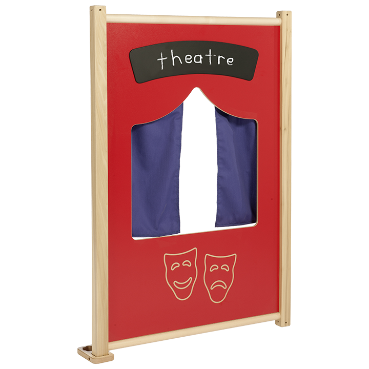 Theatre panel with curtains