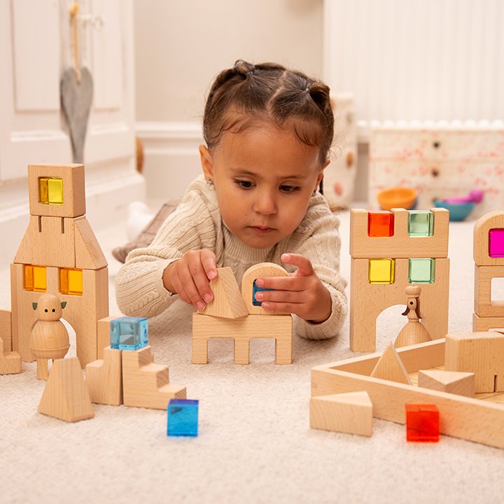 Wooden Gem Building Blocks - Early Years Direct