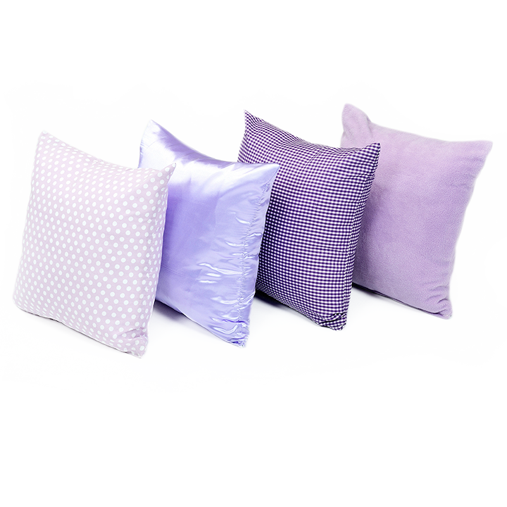 Calm lilac themed cushions