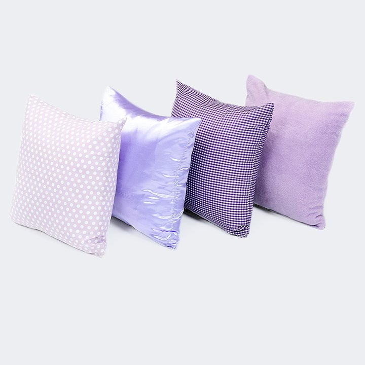 Calm lilac themed cushions