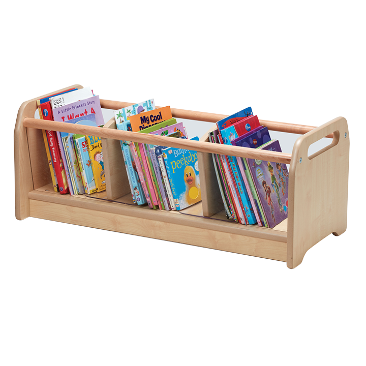 Low level unit made from MDF for book and toy storage