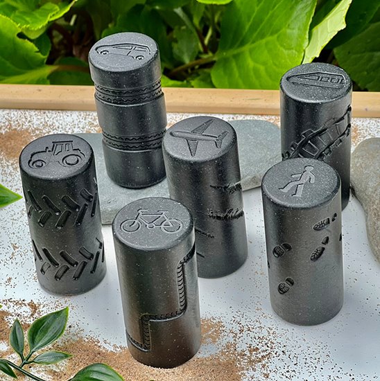 Six stone resin rollers