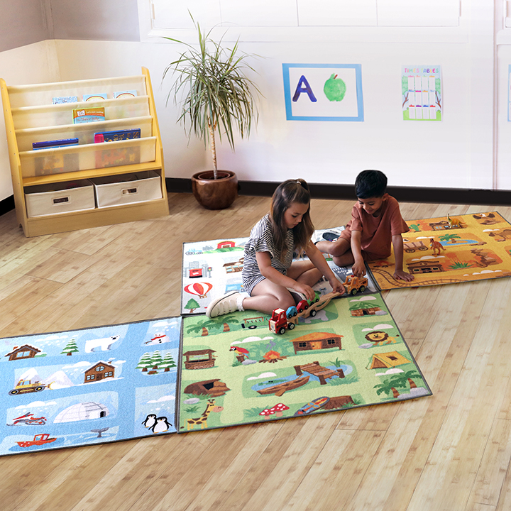 mats can be laid our in different ways