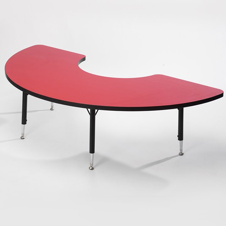 Red arc table