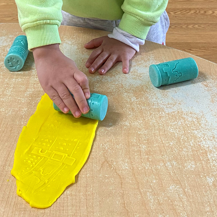 Six rollers and stampers