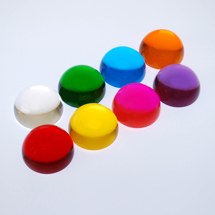 Eight colours half spheres