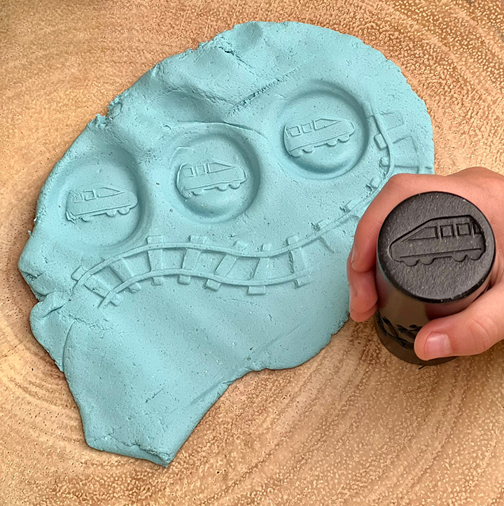 Roll our a track then stamp a train