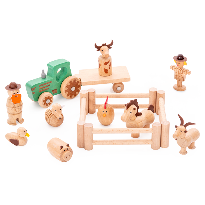 Wooden Farm Set