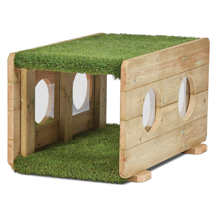 Tunnel with peepholes