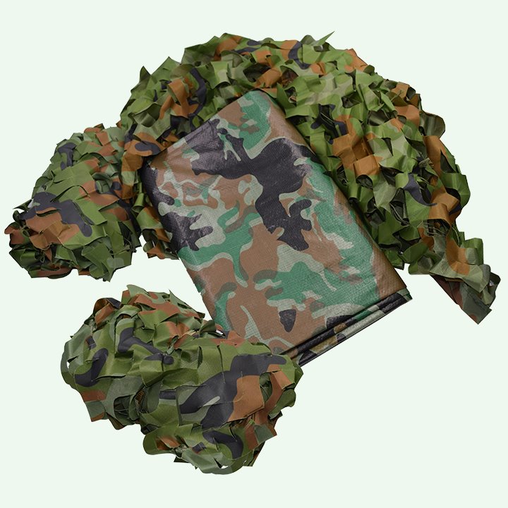 Pack of camouflage tarpaulin and netting