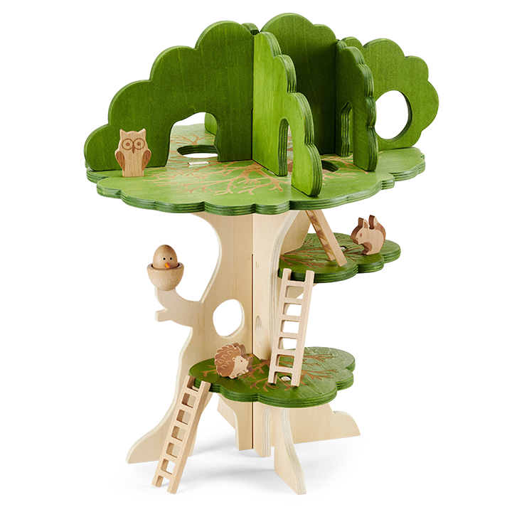 Three layered small world play tree