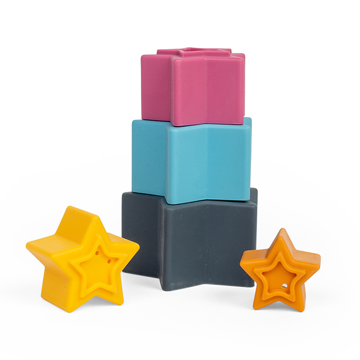 Stacking silicone stars