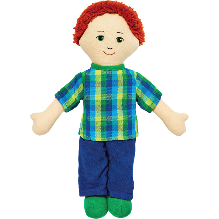 Soft multicultural with red hair and white skin