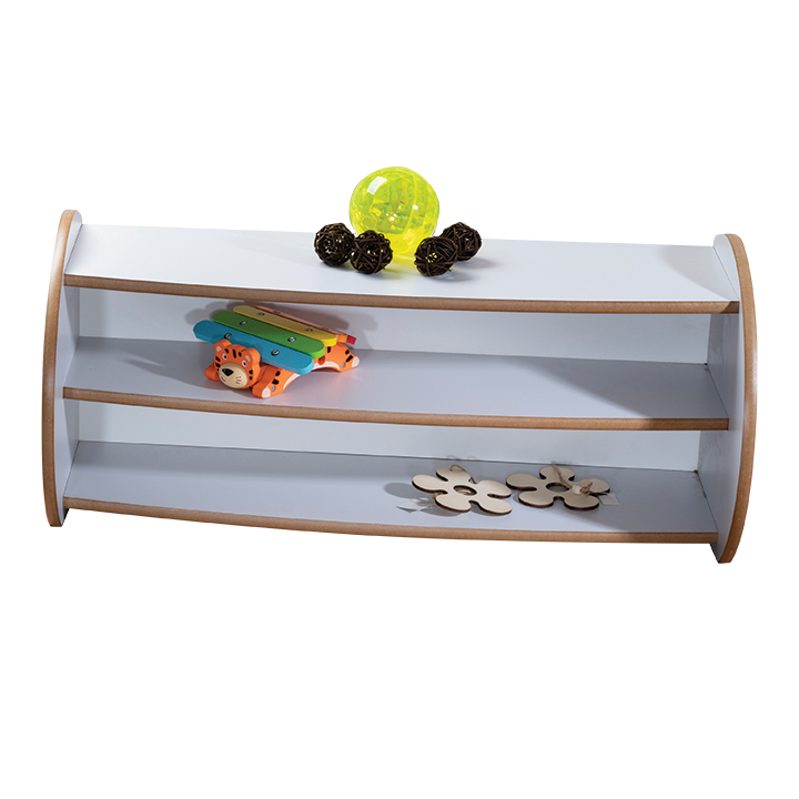 Grey finish mini shelf unit