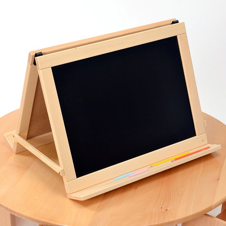 Folding easel on table top