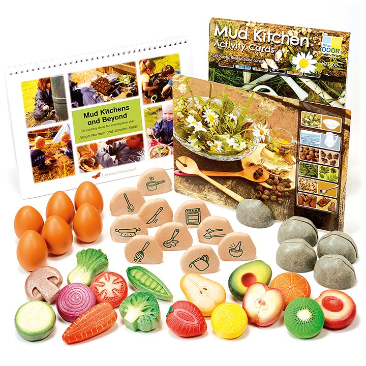 Set of mud kitchen collection