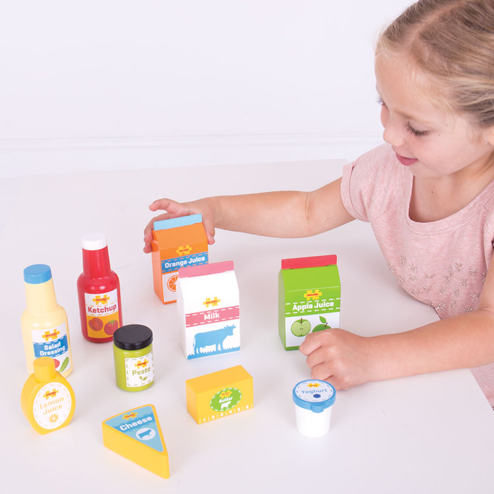 Role play food items for the fridge