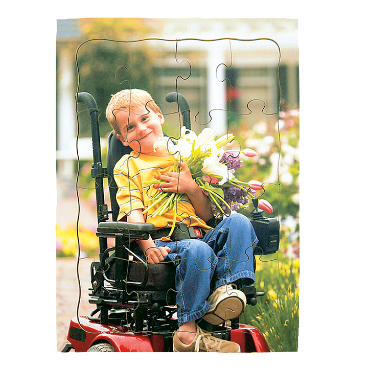Boy in a hell chair puzzle