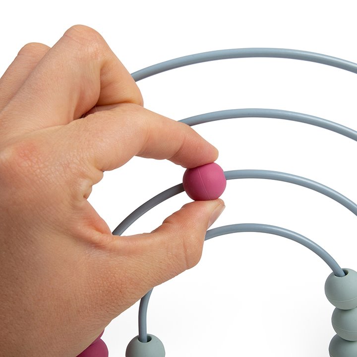 Bead on abacus wires