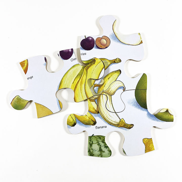 Fruit puzzle pieces