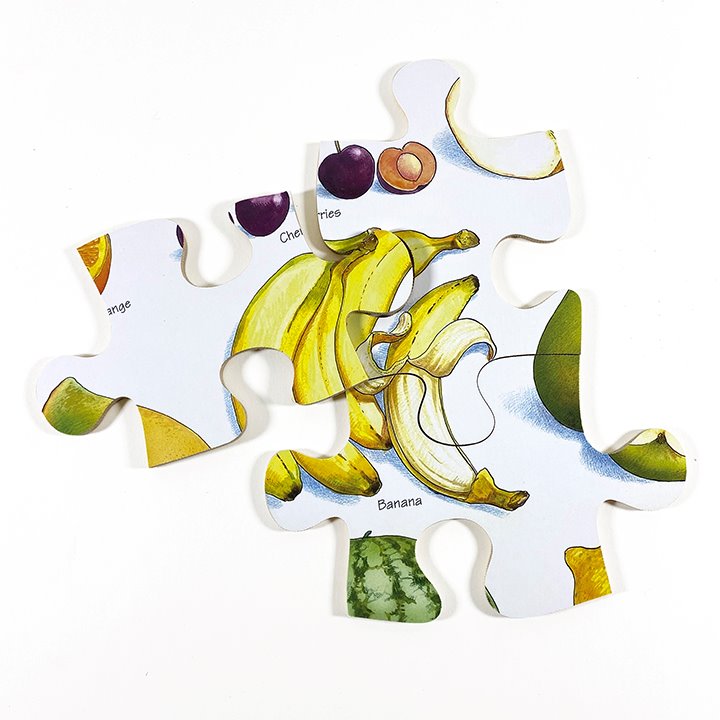Fruit puzzle pieces