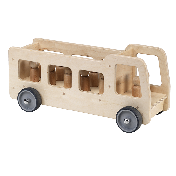 Giant wooden bus