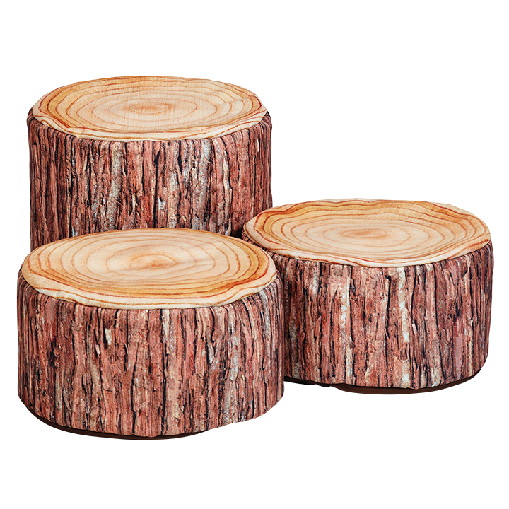 Set of 3 bean bag seats