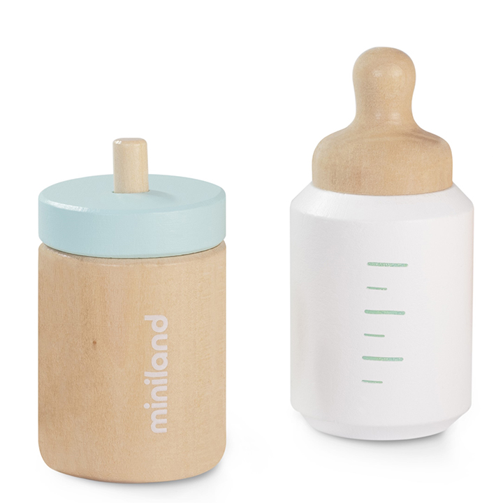 Close up of feeding bottles