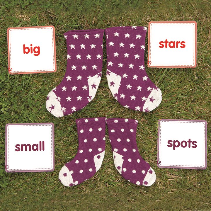 Socks and activity cards