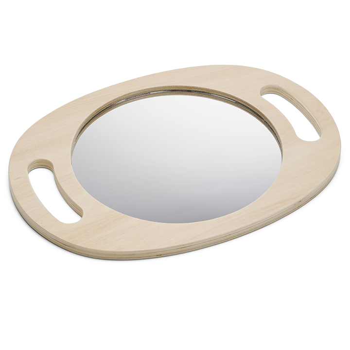 Mirror for children to hold