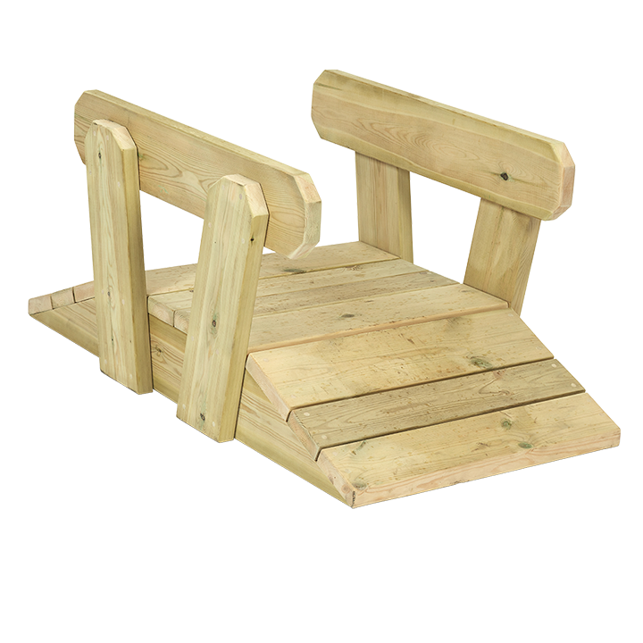 Wooden toddler bridge