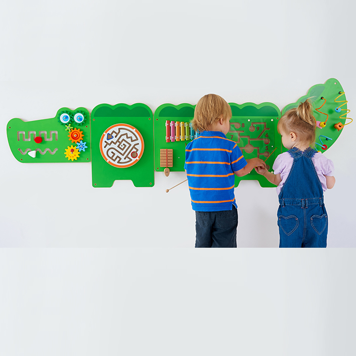 Crocodile interactive wall panel.
