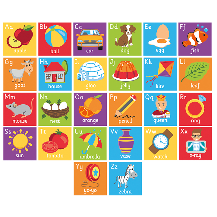 26 mats with clear design and font