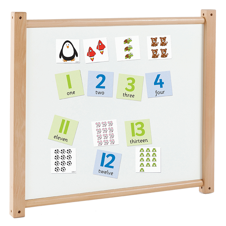 Double-sided magnetic whiteboard