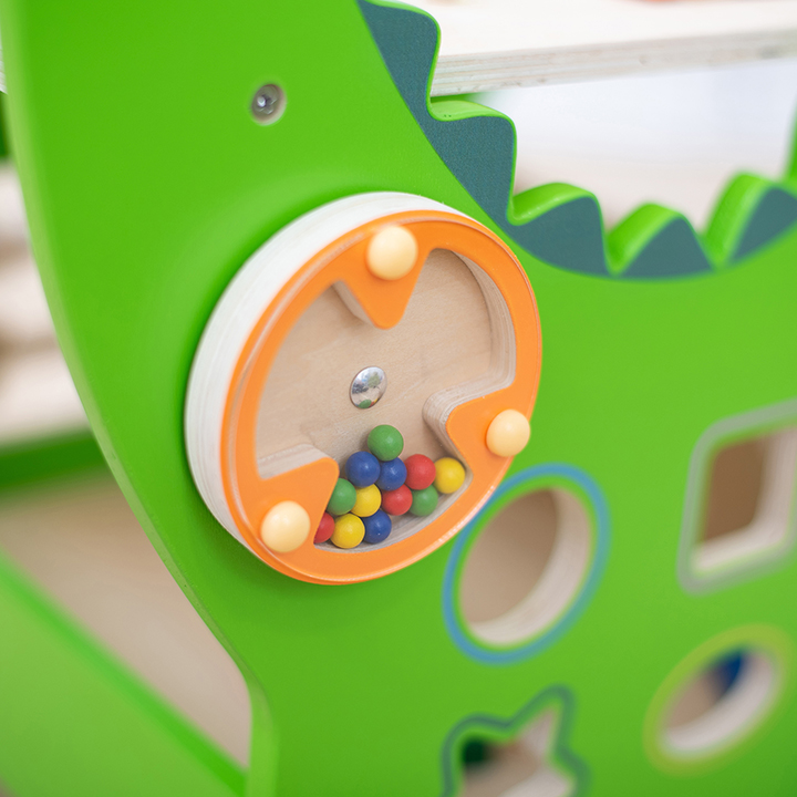 Close up of features on baby walker